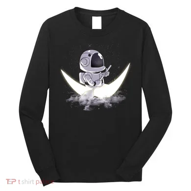 Astronaut Moon Sailing Long Sleeve Shirt