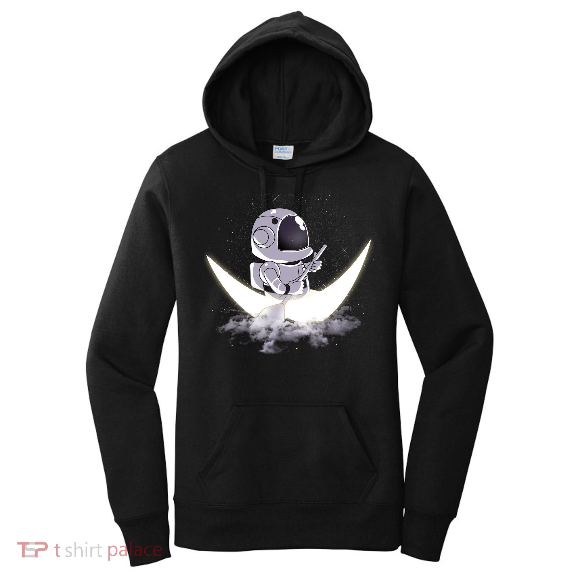 Astronaut Moon Sailing Women's Hoodie