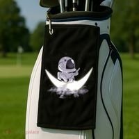 Astronaut Moon Sailing Golf Towel thumb 2