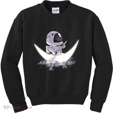 Astronaut Moon Sailing Kids Sweatshirt