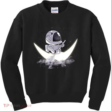 Astronaut Moon Sailing Kids Sweatshirt
