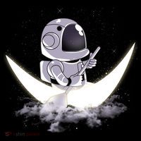 Astronaut Moon Sailing Kids Sweatshirt thumb 2