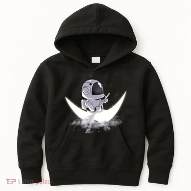 Astronaut Moon Sailing Kids Hoodie