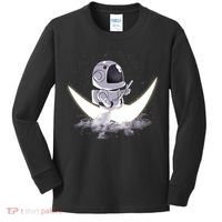 Astronaut Moon Sailing Kids Long Sleeve Shirt thumb 0