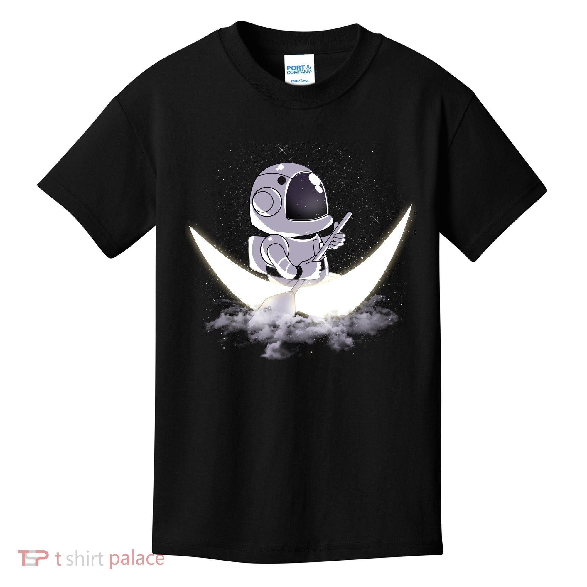 Astronaut Moon Sailing Kids T-Shirt