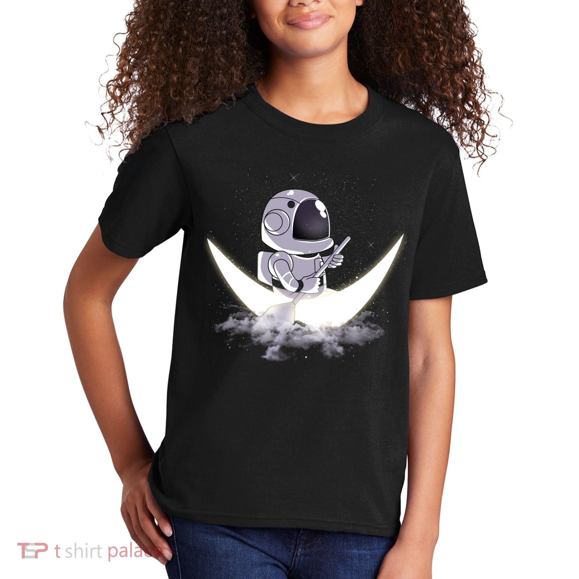 Astronaut Moon Sailing Kids T-Shirt
