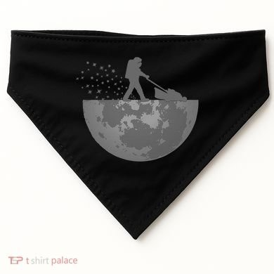 Astronaut Mowing The Lawn On The Moon USA-Made Doggie Bandana
