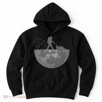 Astronaut Mowing The Lawn On The Moon Hoodie