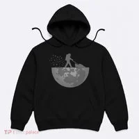 Astronaut Mowing The Lawn On The Moon Hoodie thumb 0