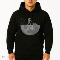 Astronaut Mowing The Lawn On The Moon Hoodie thumb 2