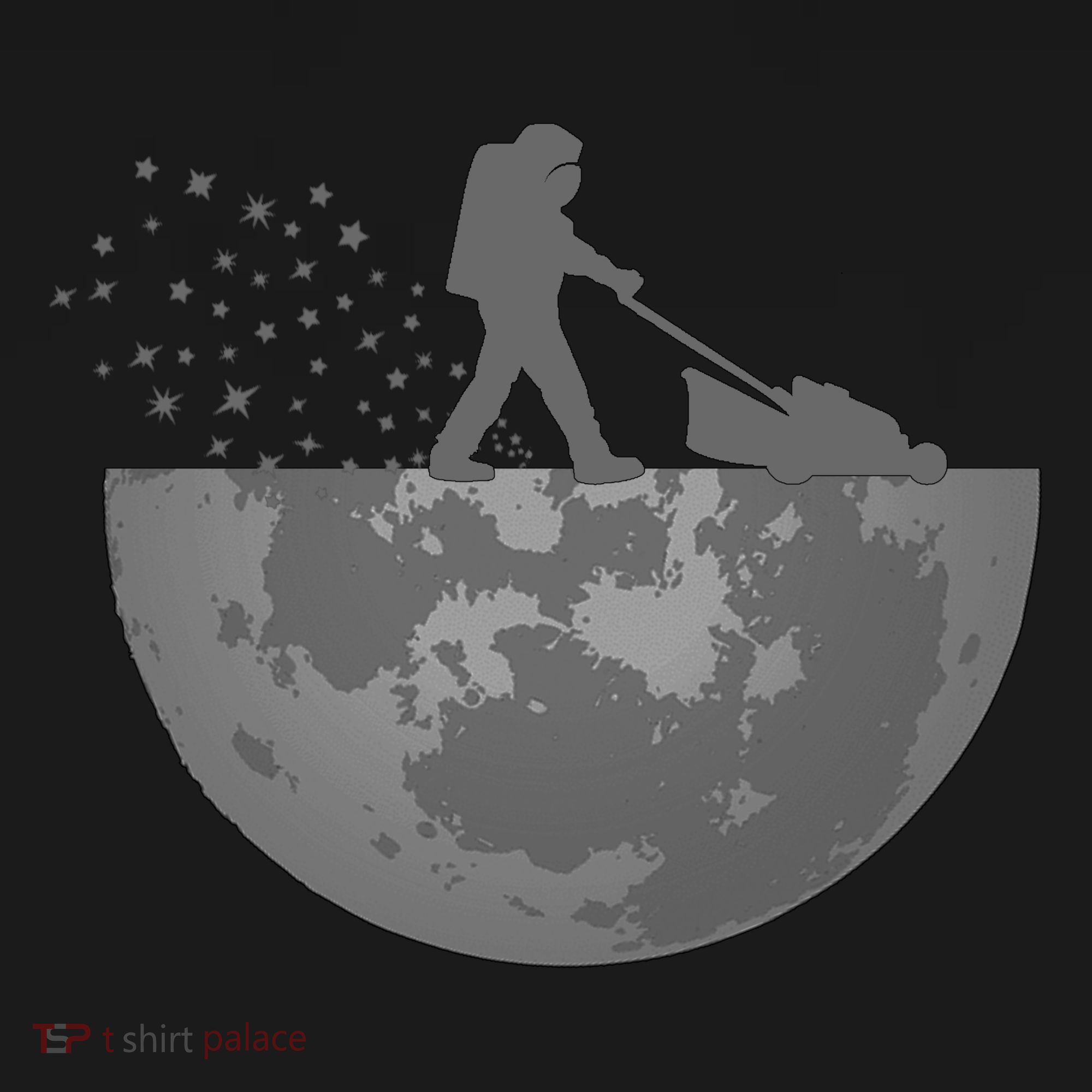 Astronaut Mowing The Lawn On The Moon Hoodie