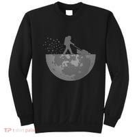 Astronaut Mowing The Lawn On The Moon Sweatshirt thumb 0