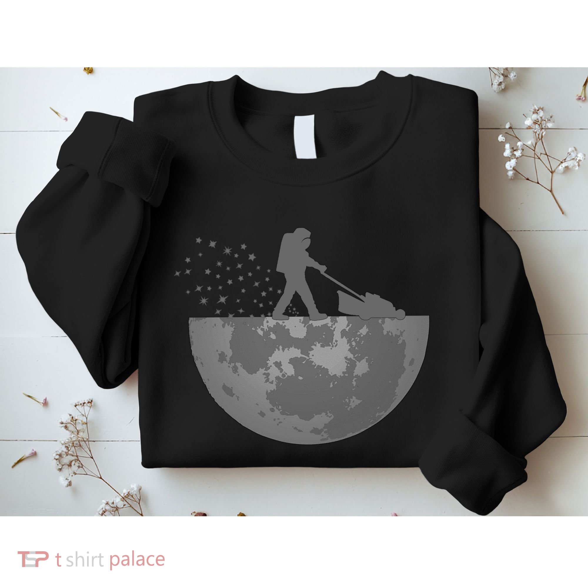 Astronaut Mowing The Lawn On The Moon Sweatshirt