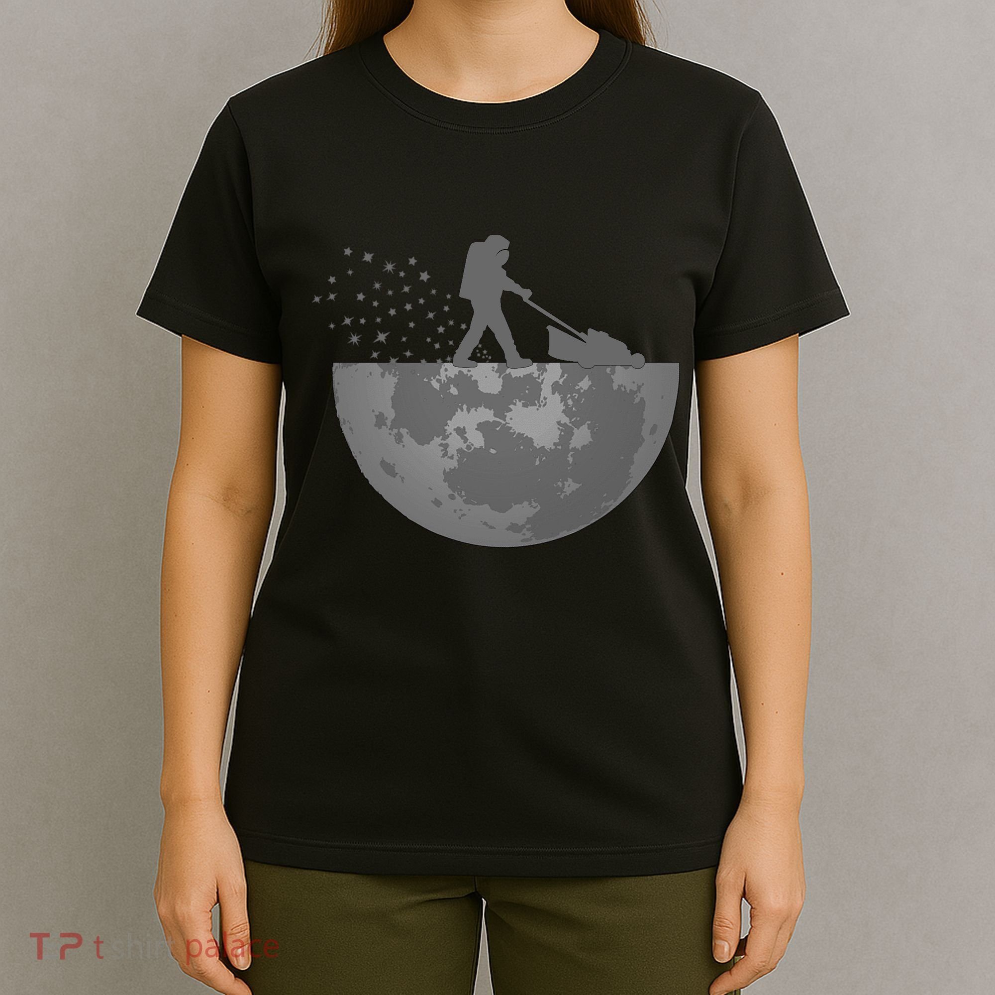Astronaut Mowing The Lawn On The Moon T-Shirt