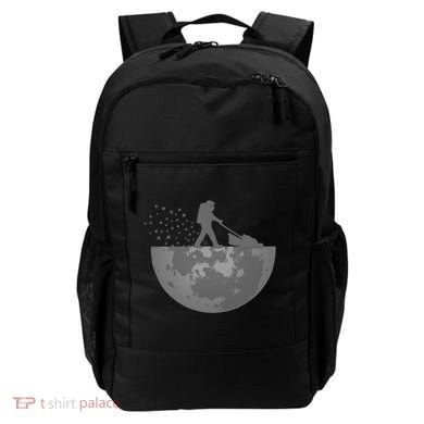 Astronaut Mowing The Lawn On The Moon Backpack