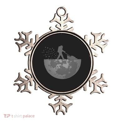 Astronaut Mowing The Lawn On The Moon Ornament