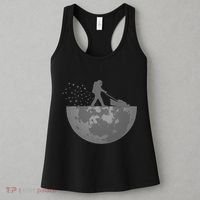 Astronaut Mowing The Lawn On The Moon Women's Tank Top thumb 3