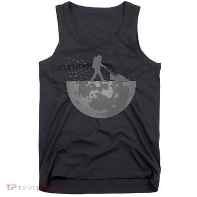 Astronaut Mowing The Lawn On The Moon Tank Top