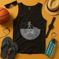 Astronaut Mowing The Lawn On The Moon Tank Top thumb 4