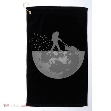 Astronaut Mowing The Lawn On The Moon Golf Towel