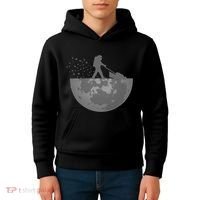 Astronaut Mowing The Lawn On The Moon Kids Hoodie thumb 4