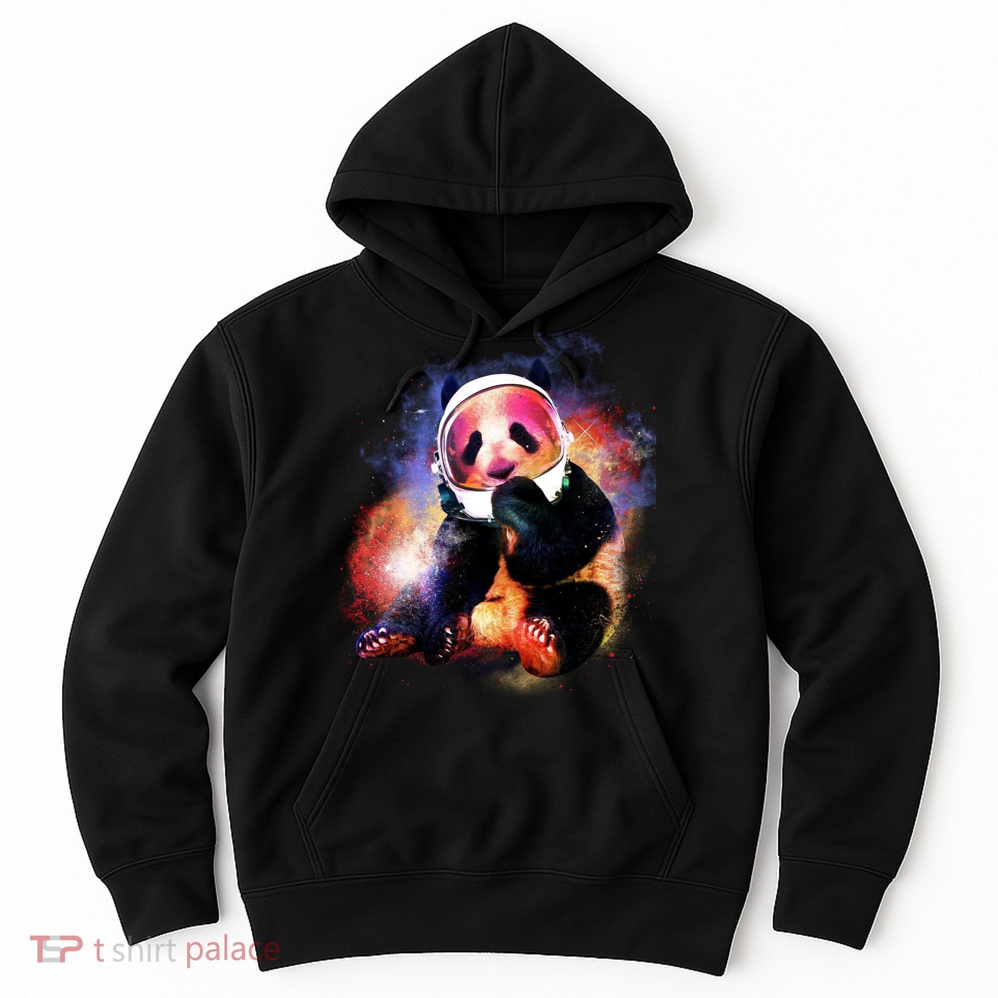 Astronaut Panda Galaxy Splatter Hoodie