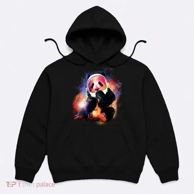 Astronaut Panda Galaxy Splatter Hoodie