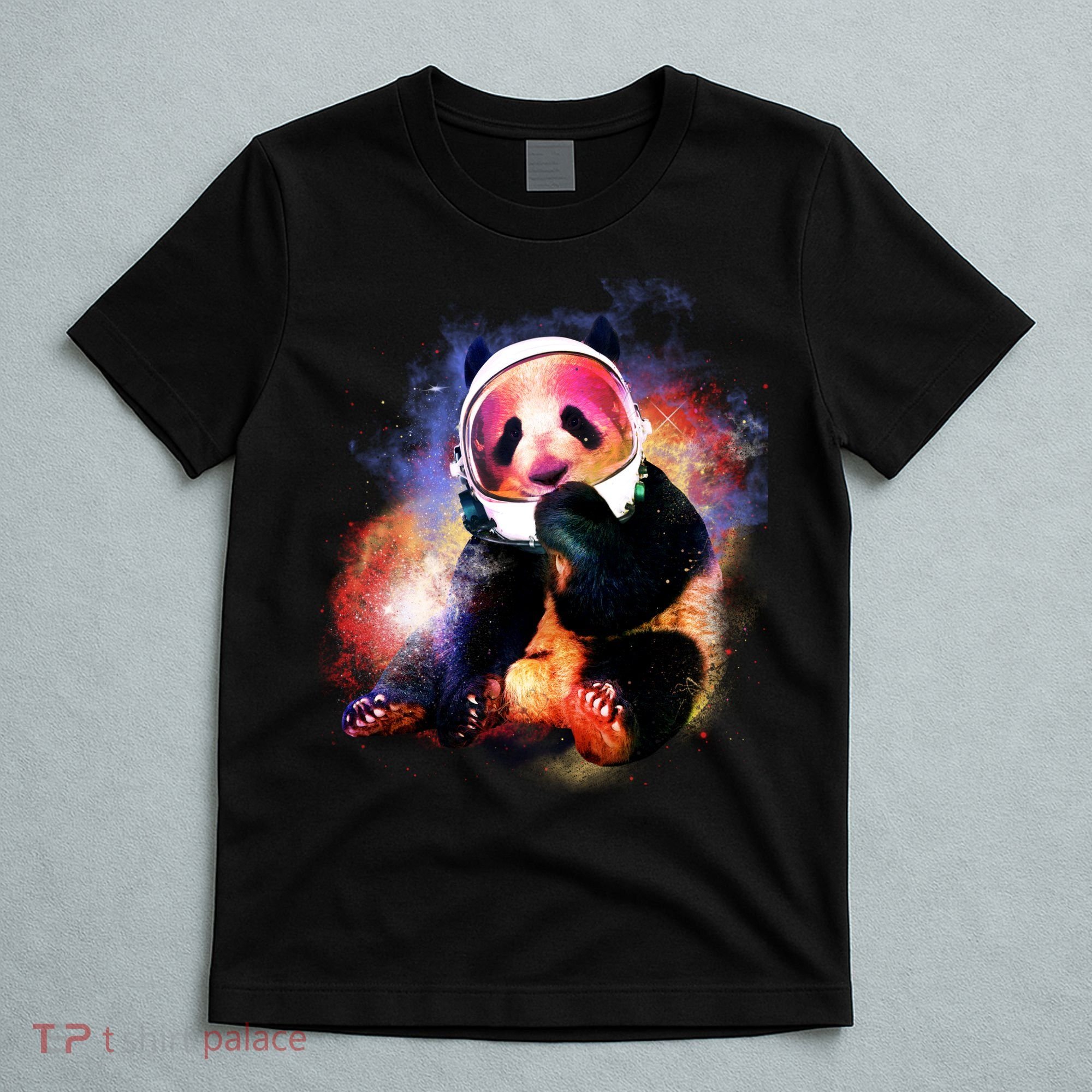 Astronaut Panda Galaxy Splatter T-Shirt