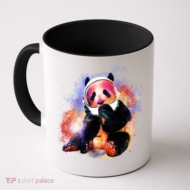 Astronaut Panda Galaxy Splatter Coffee Mug