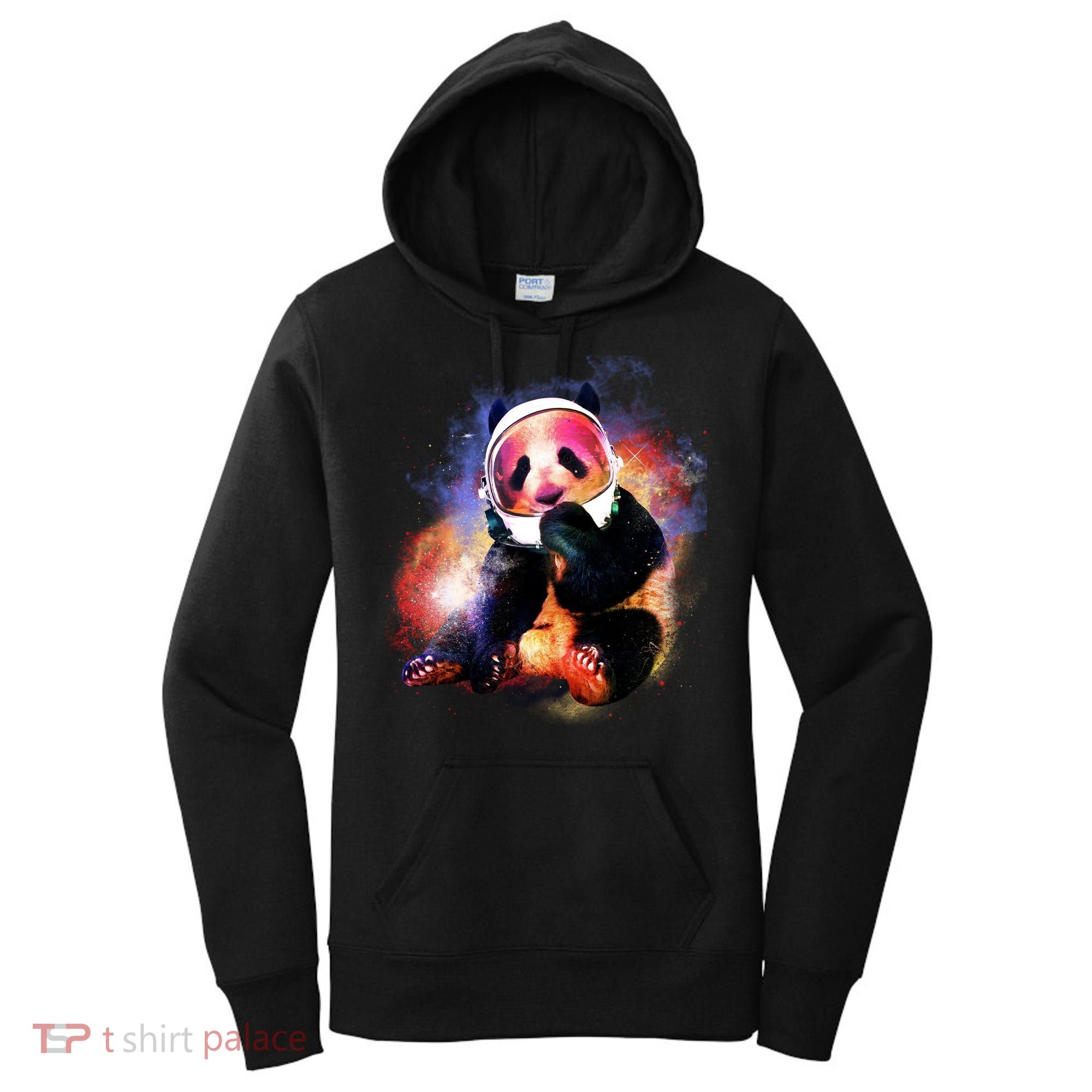Astronaut Panda Galaxy Splatter Women's Hoodie