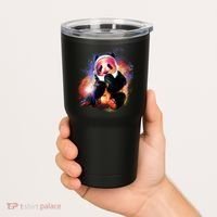 Astronaut Panda Galaxy Splatter Tumbler thumb 2