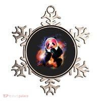 Astronaut Panda Galaxy Splatter Ornament thumb 0