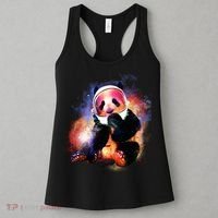 Astronaut Panda Galaxy Splatter Women's Tank Top thumb 3
