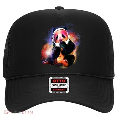 Astronaut Panda Galaxy Splatter Hat