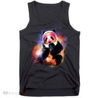 Astronaut Panda Galaxy Splatter Tank Top thumb 0