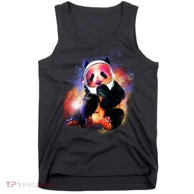 Astronaut Panda Galaxy Splatter Tank Top
