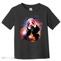 Astronaut Panda Galaxy Splatter Toddler T-Shirt thumb 0