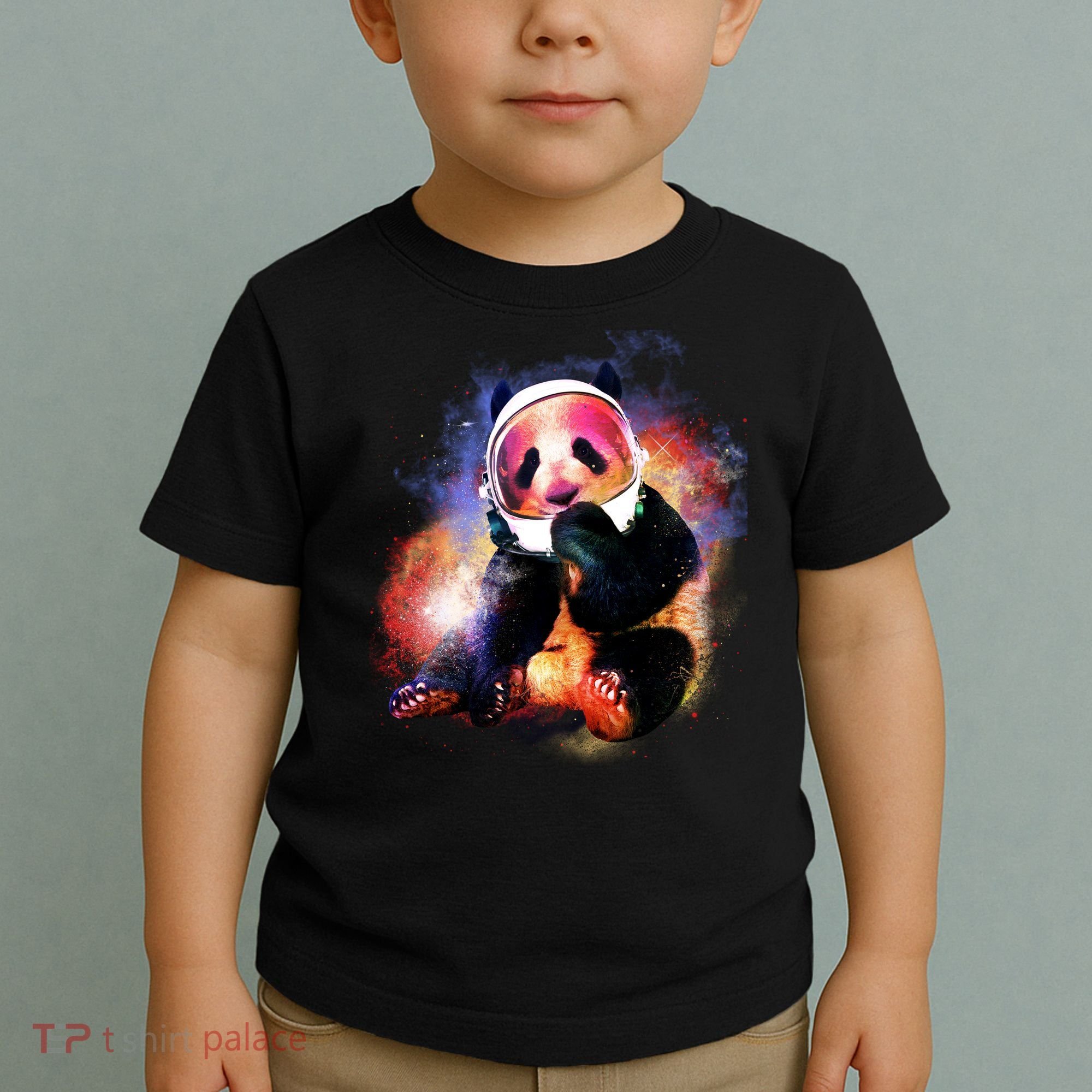 Astronaut Panda Galaxy Splatter Toddler T-Shirt