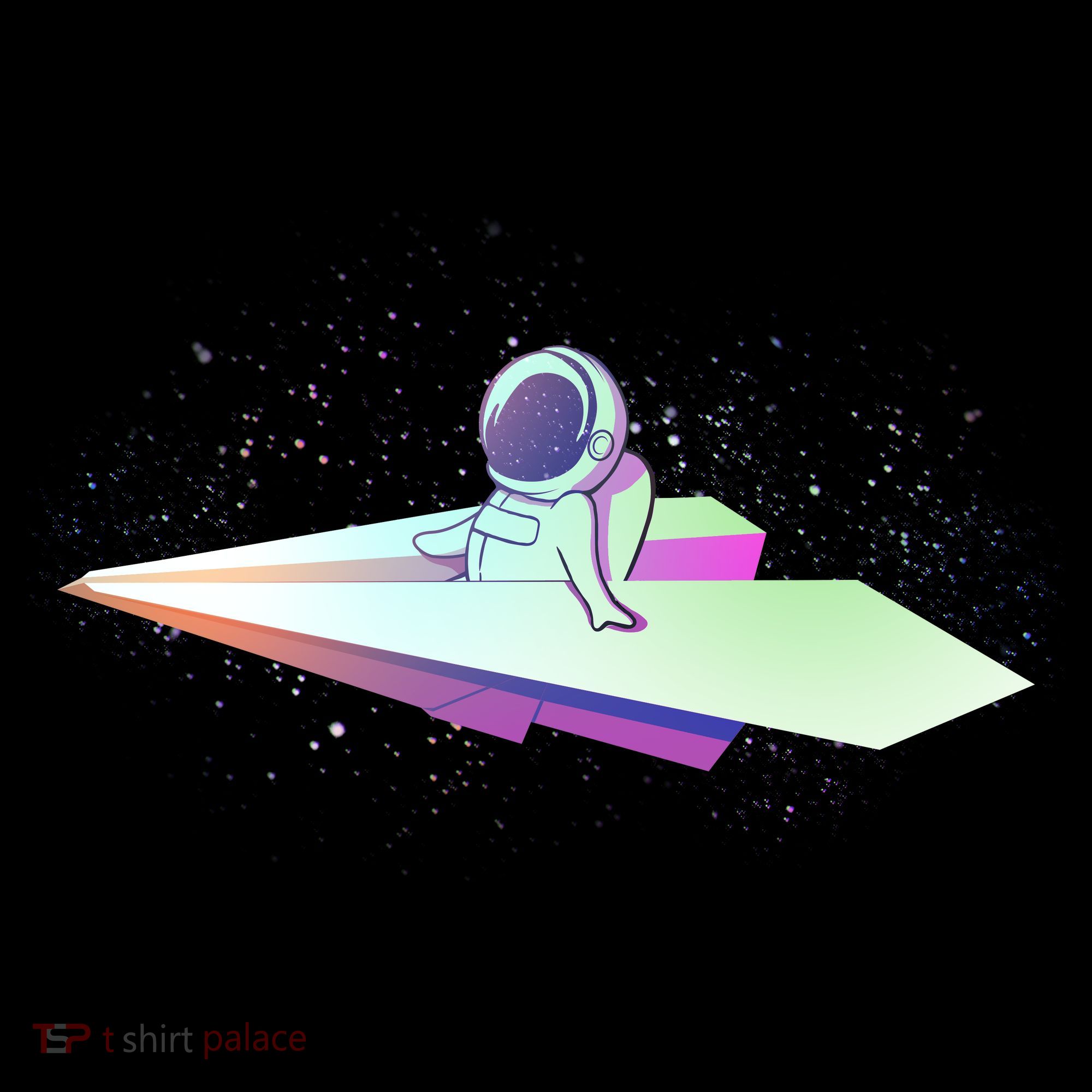 Astronaut Paper Plane Coffee Mug