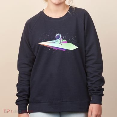 Astronaut Paper Plane Women's Sweatshirt