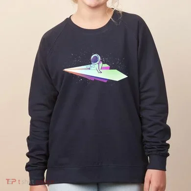 Astronaut Paper Plane Women's Sweatshirt