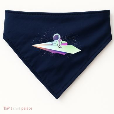 Astronaut Paper Plane USA-Made Doggie Bandana