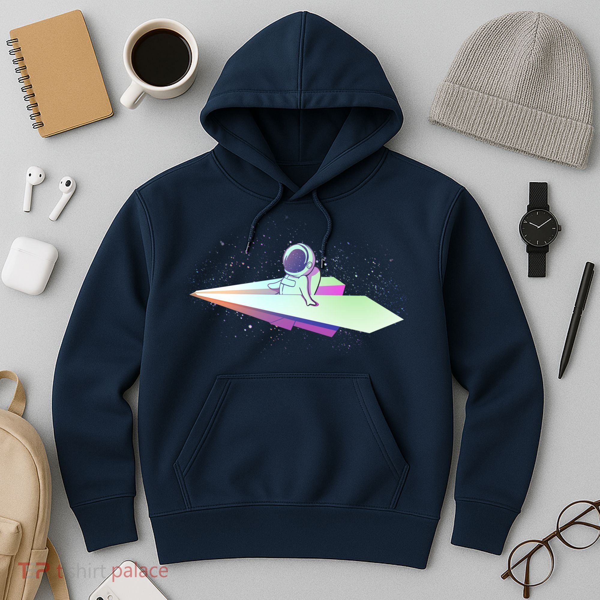 Astronaut Paper Plane Hoodie
