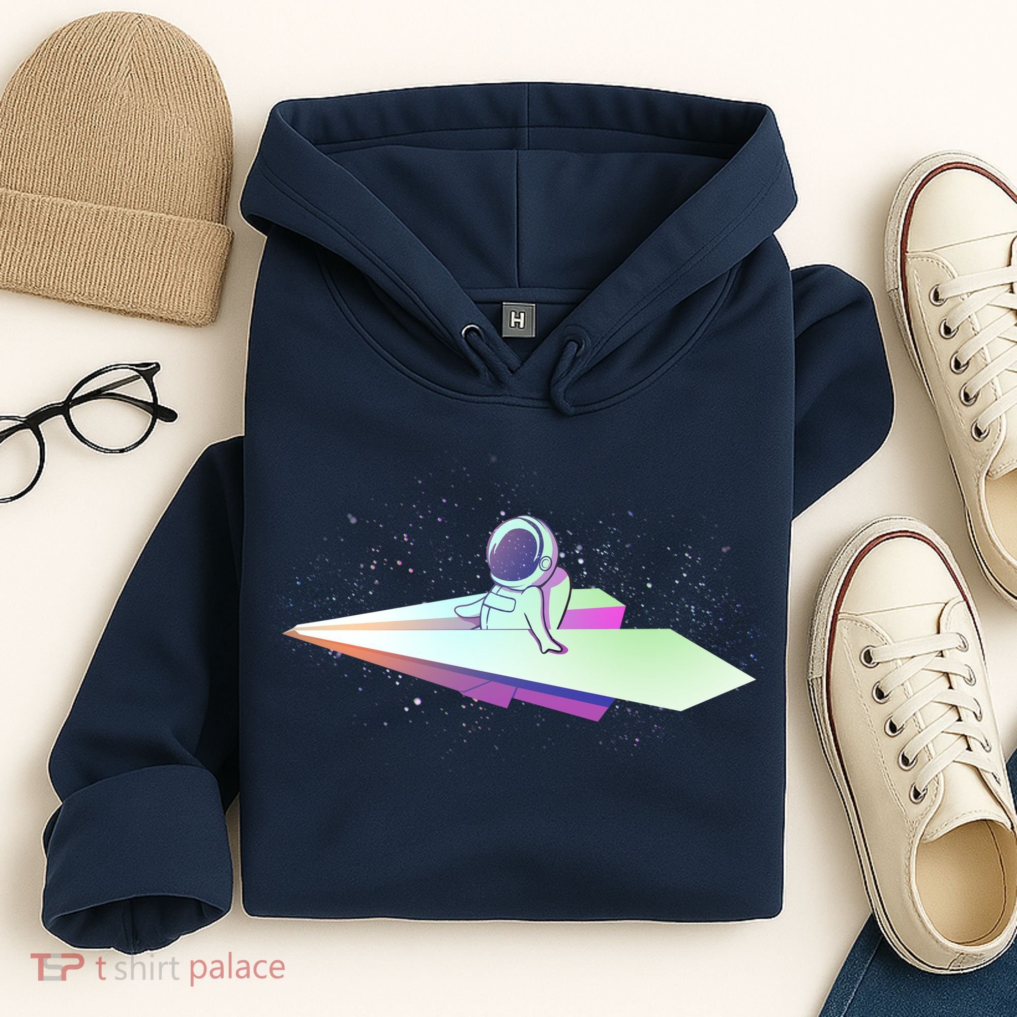 Astronaut Paper Plane Hoodie