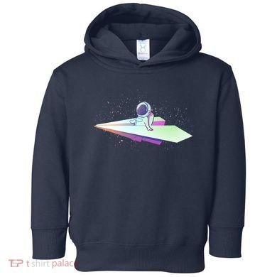 Astronaut Paper Plane Toddler Hoodie
