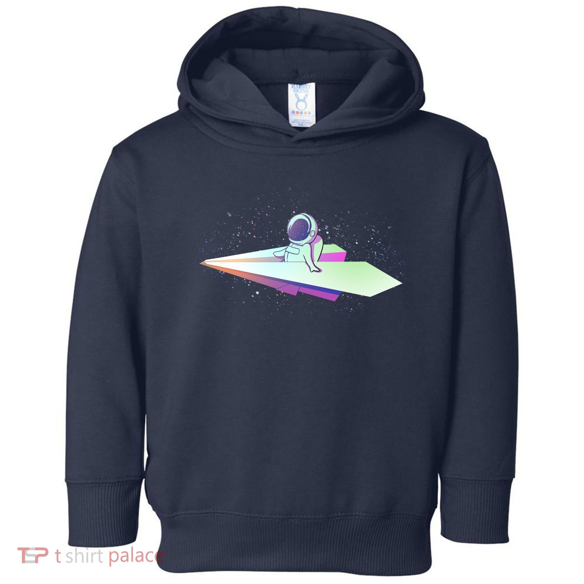 Astronaut Paper Plane Toddler Hoodie