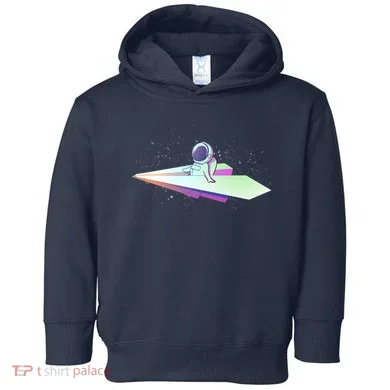 Astronaut Paper Plane Toddler Hoodie