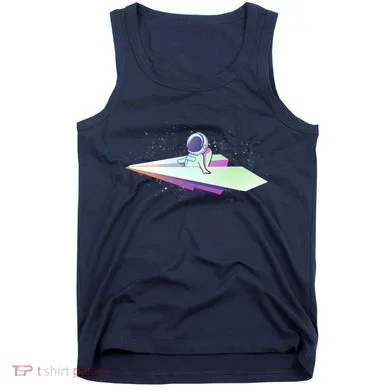 Astronaut Paper Plane Tank Top