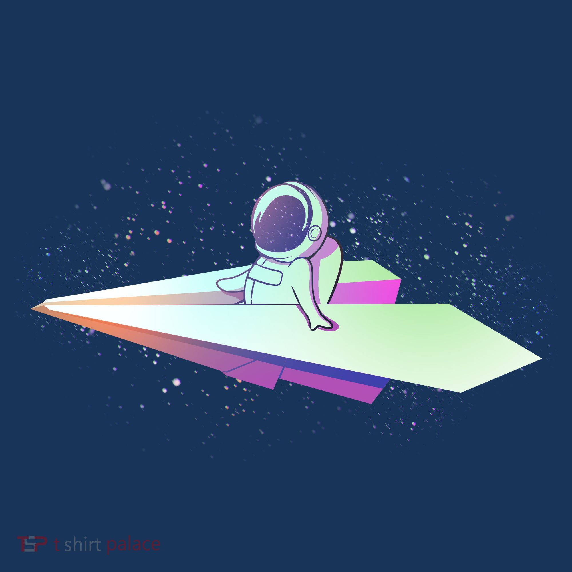 Astronaut Paper Plane Tank Top
