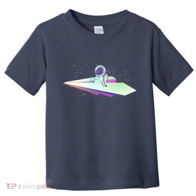 Astronaut Paper Plane Toddler T-Shirt